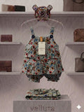 Vellura Soft Floral Heritage Romper Set