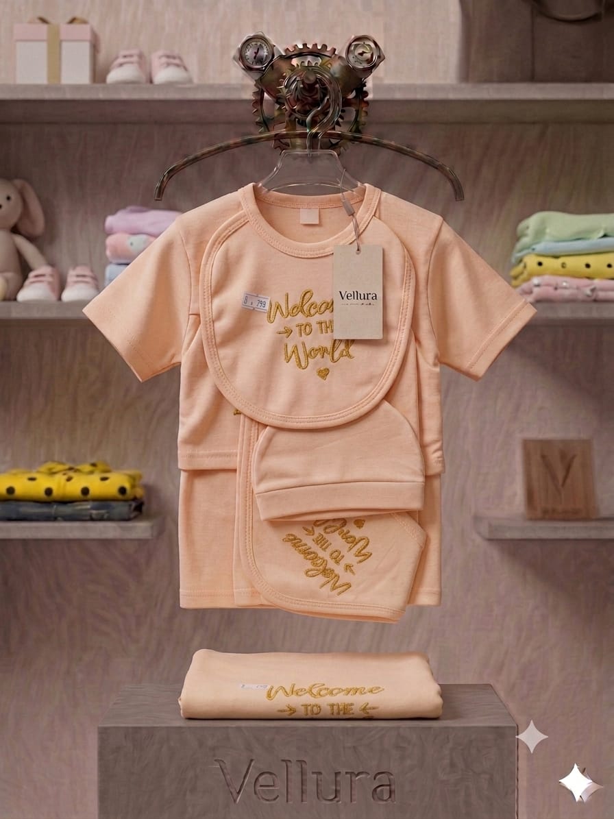 Welcome to the World" – A Timeless Keepsake Set by Vellura Product Description: